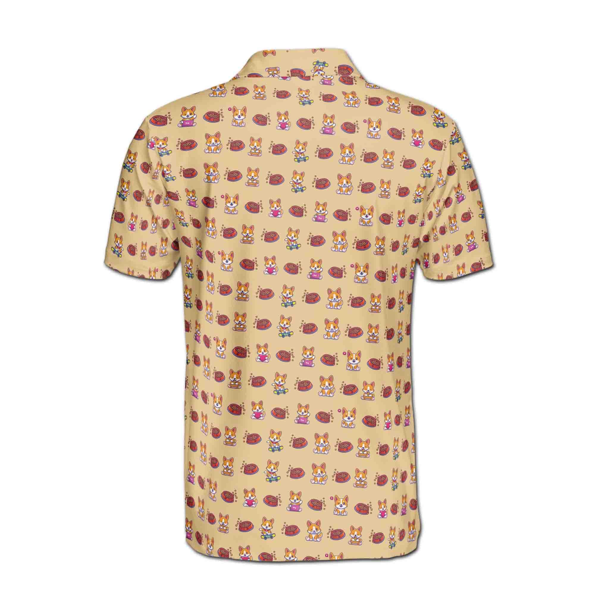 Funny Dog Doodle Men's Golf Polo Shirt - Image 5