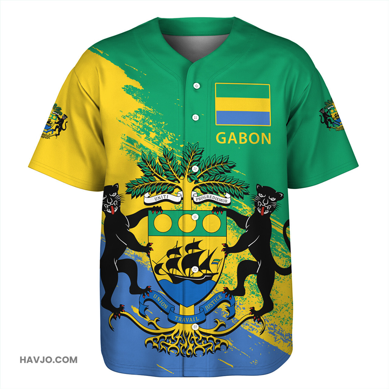 Gabon Special Style Baseball Jersey