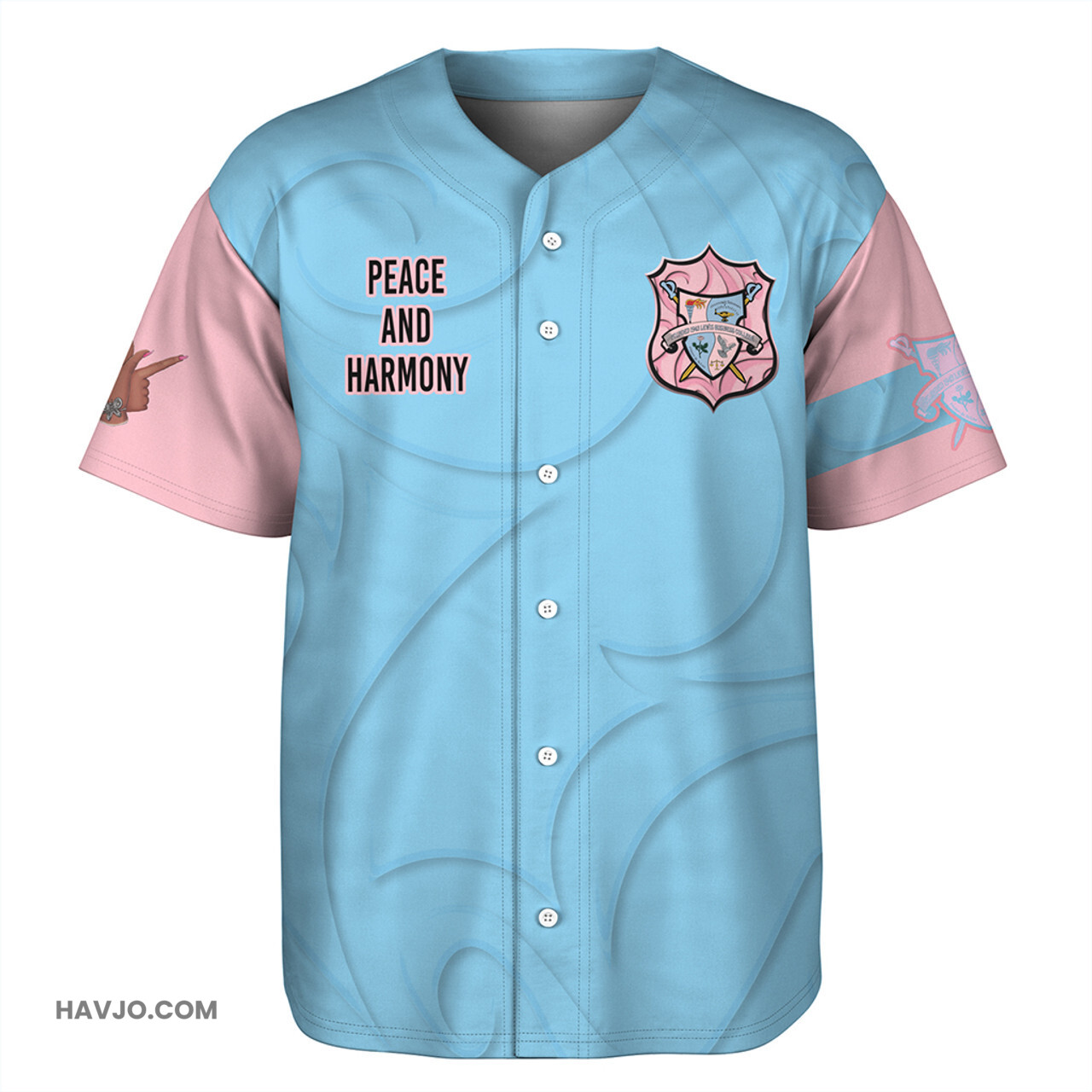 Gamma Phi Delta Motto Baseball Jersey
