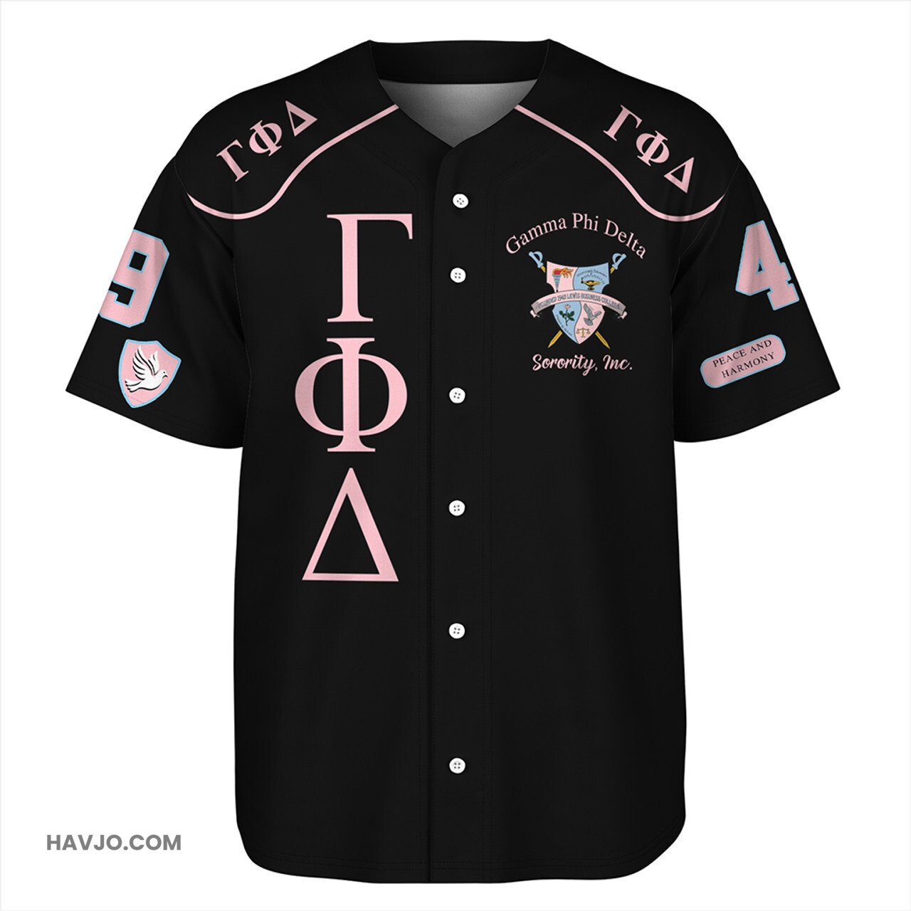 Gamma Phi Delta Sorority Lnc Baseball Jersey