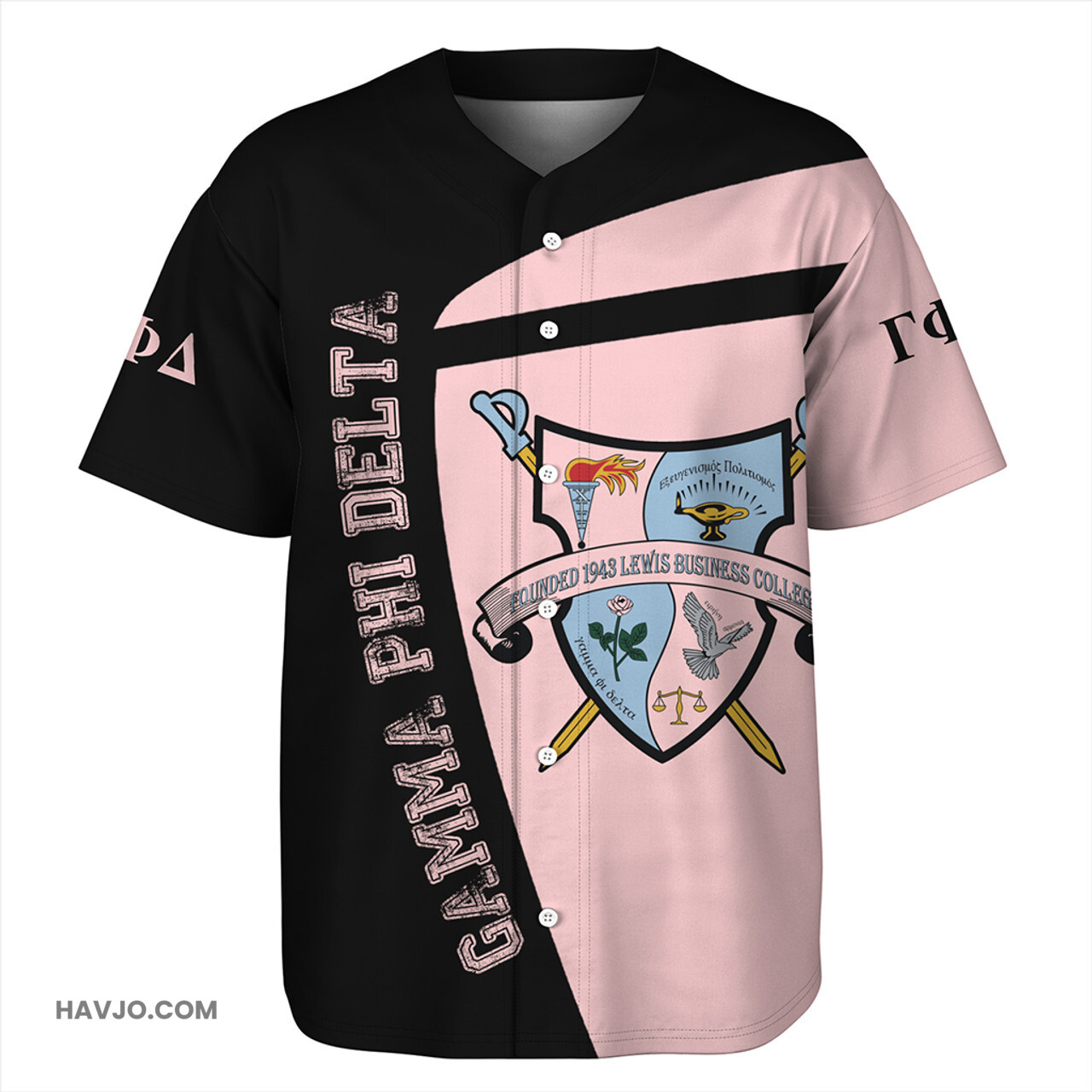 Gamma Phi Delta Sport Style Baseball Jersey