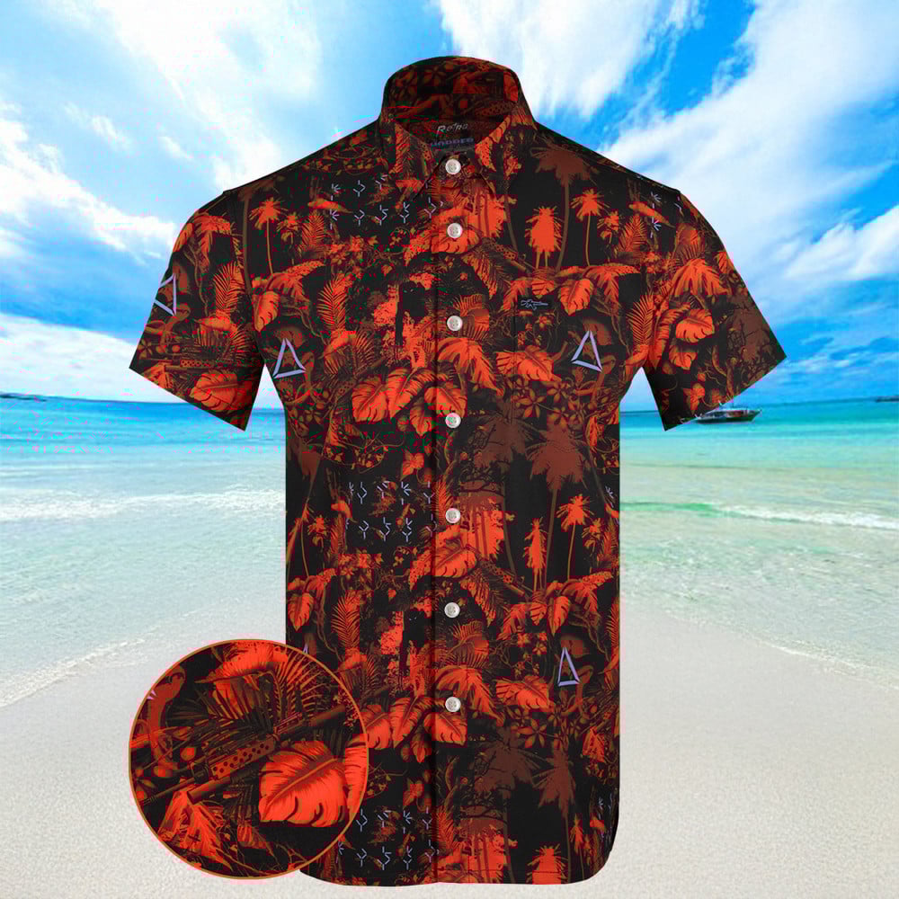 Get To The Chopper Red Hawaiian Shirt Best Short Sleeve Button Down Shirts For Summer