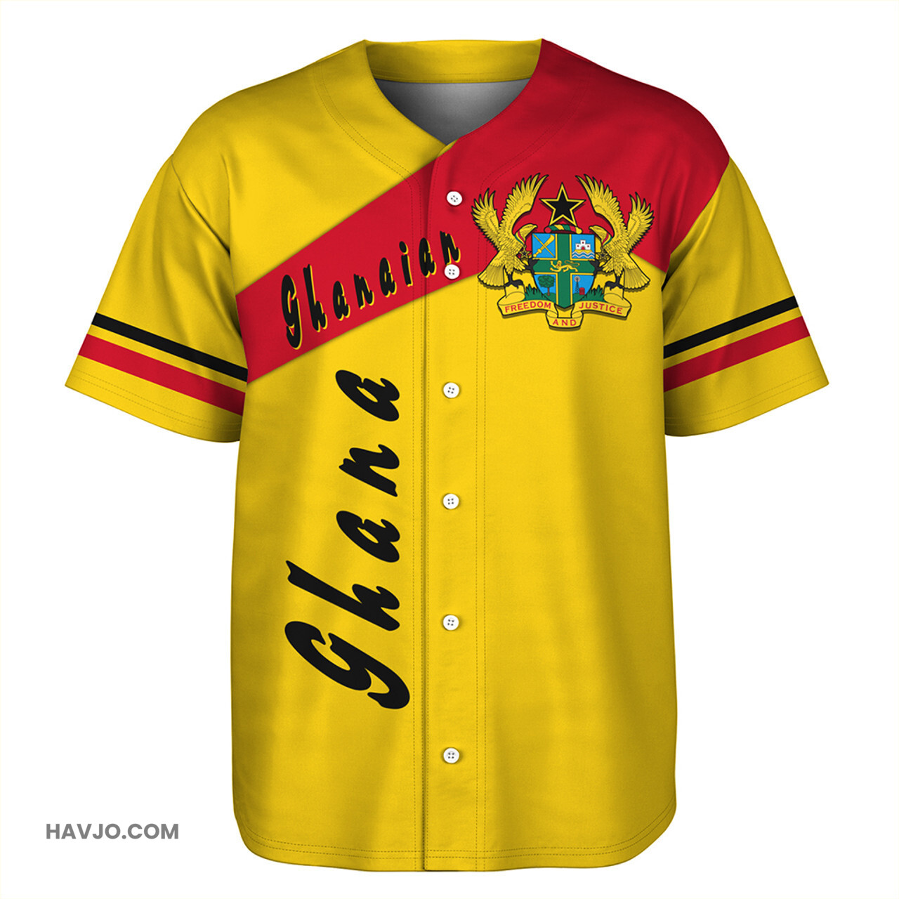 Ghana Half Concept Baseball Jersey