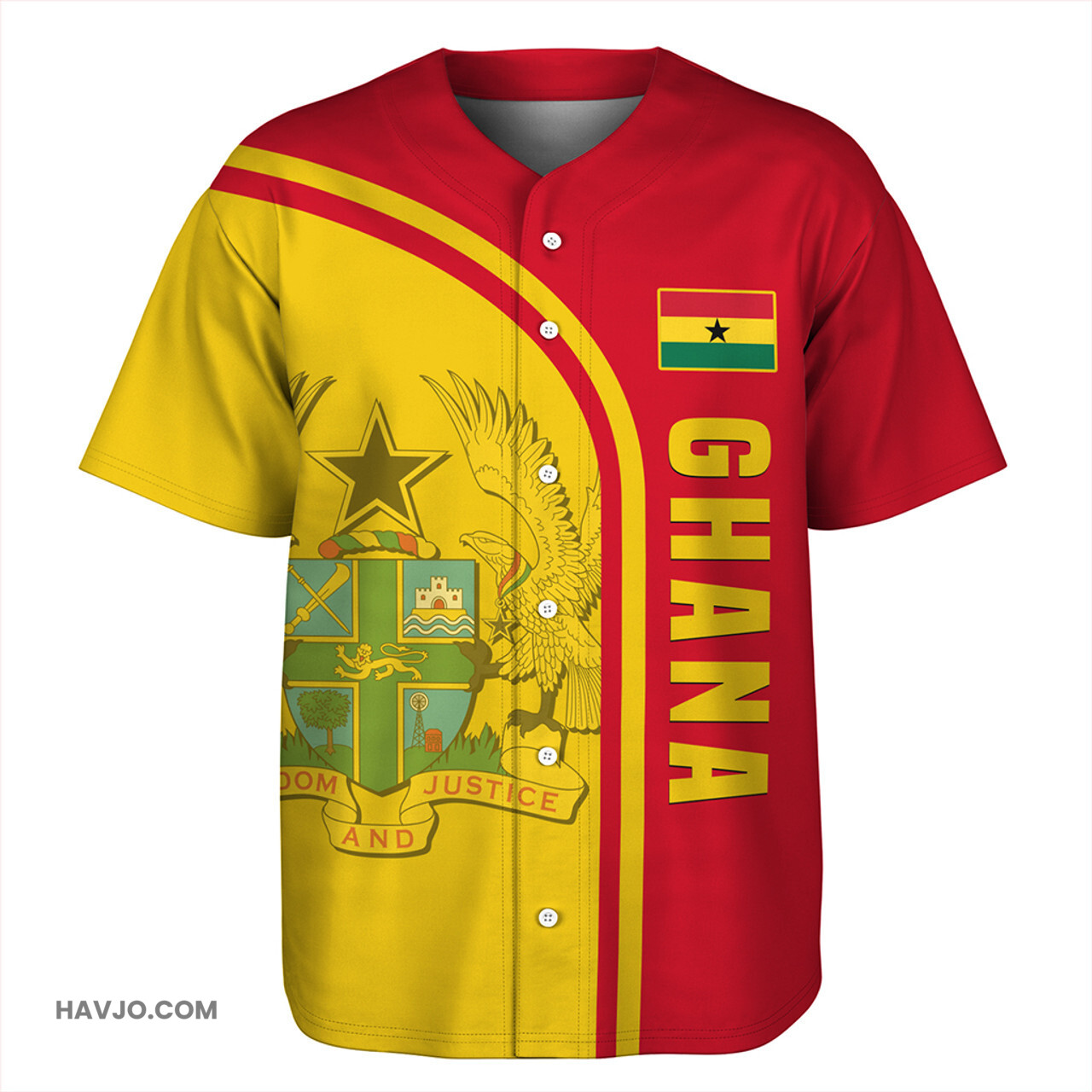 Ghana In My Heart Baseball Jersey