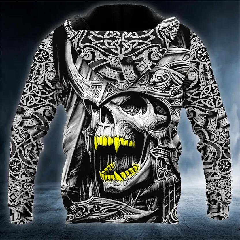 Alternative view of Gold Teeths Viking 3D All Over Print Hoodie