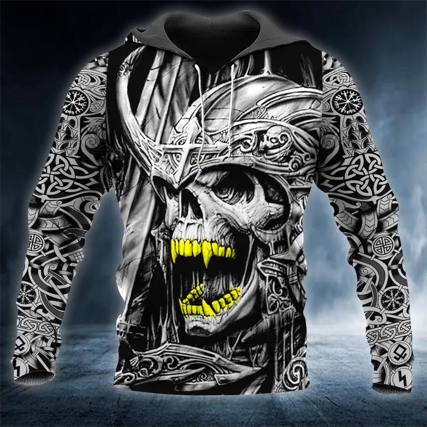 Gold Teeths Viking 3D All Over Print Hoodie