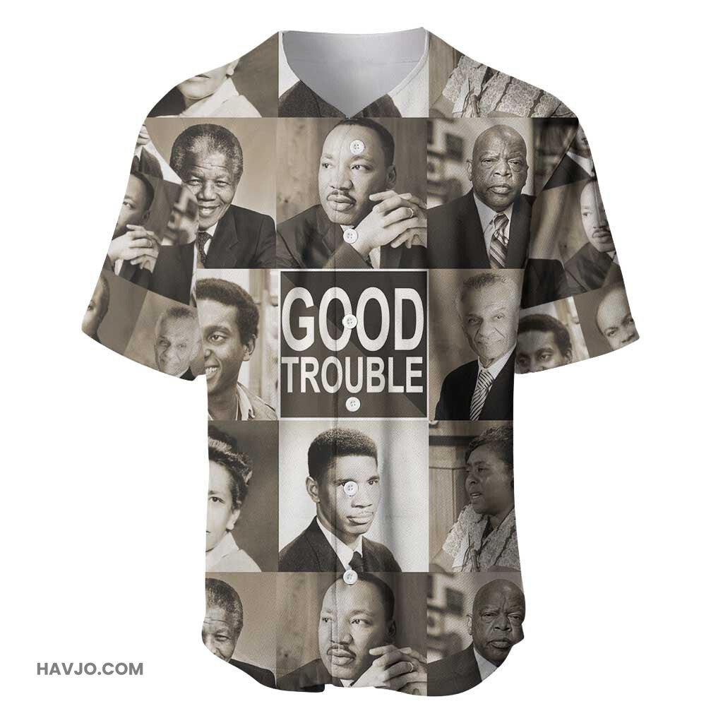 Good Trouble Civil Rights Leaders Baseball Jersey