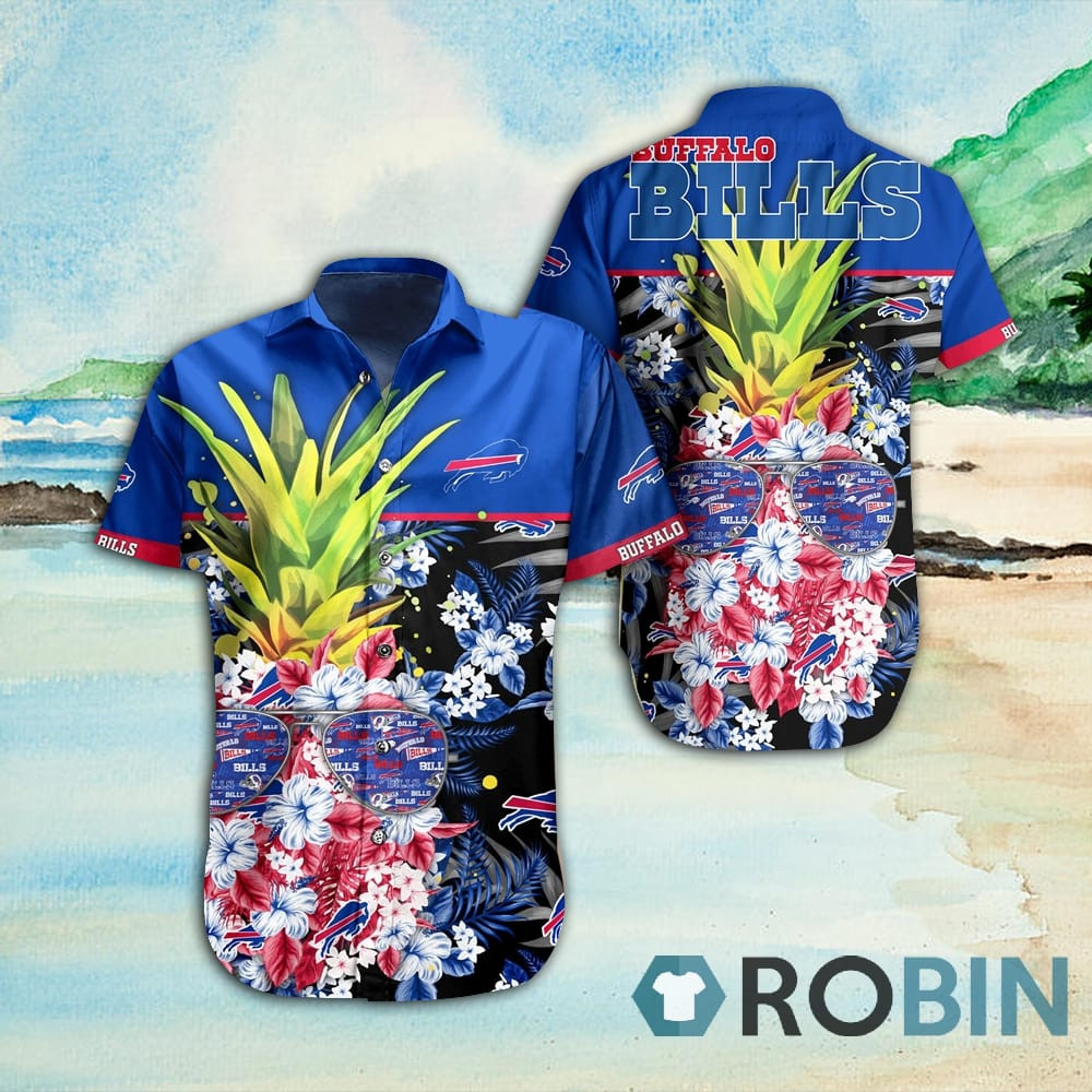Great Buffalo Bills Summer Hawaiian Shirt Tropical Aloha Button Up