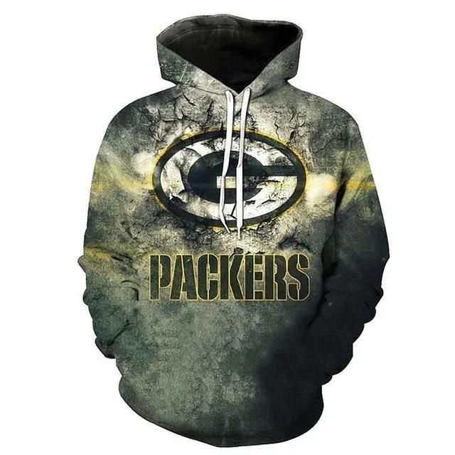 Green Bay Packers Moss Green NFL 3D All Over Print Hoodie