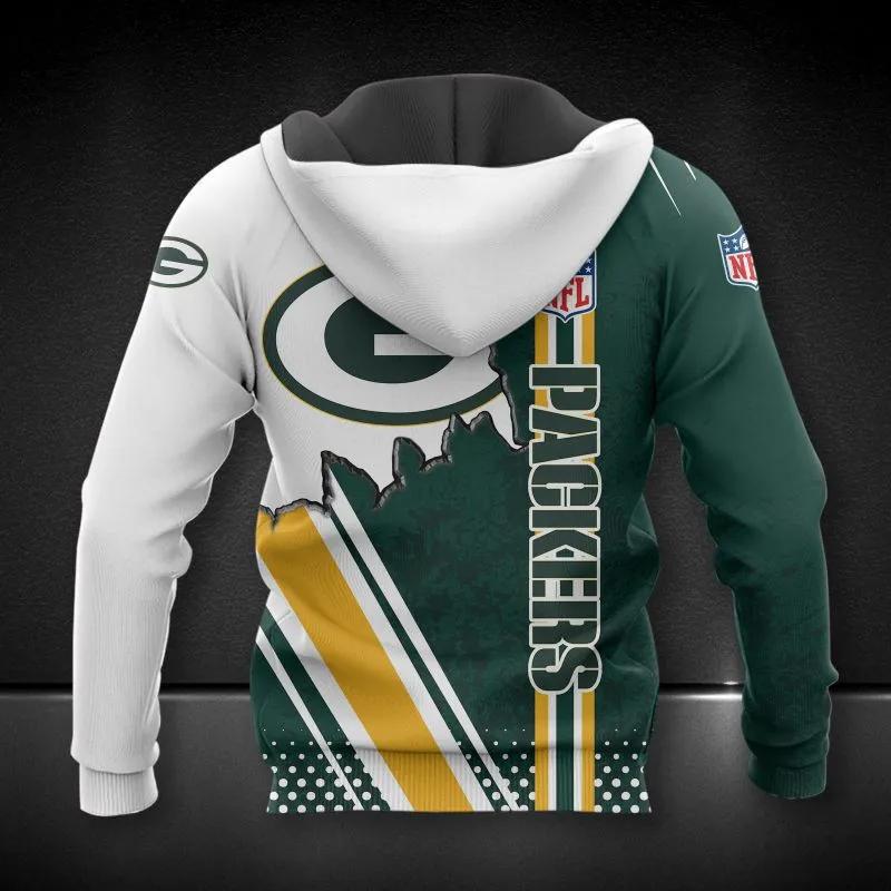 Alternative view of Green Bay Packers NFL3D All Over Print Hoodie
