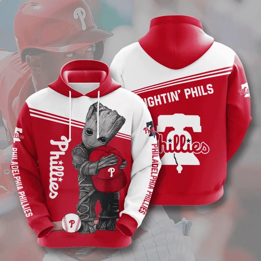 Groot Hold Personalized Philadelphia 3D MLB All Over Print Hoodie