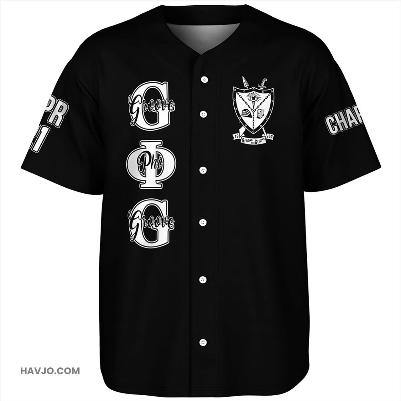 Groove Phi Groove Custom Chapter Baseball Jersey