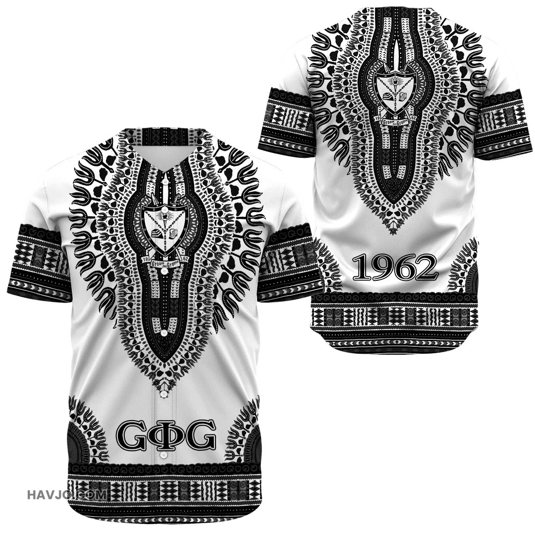 Groove Phi Groove Dashiki (White)s Baseball Jersey