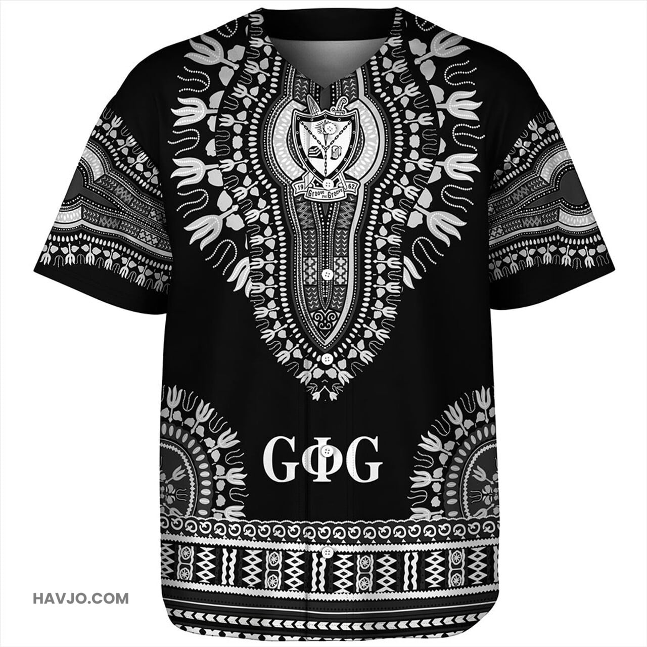 Groove Phi Groove Dashiki Baseball Jersey