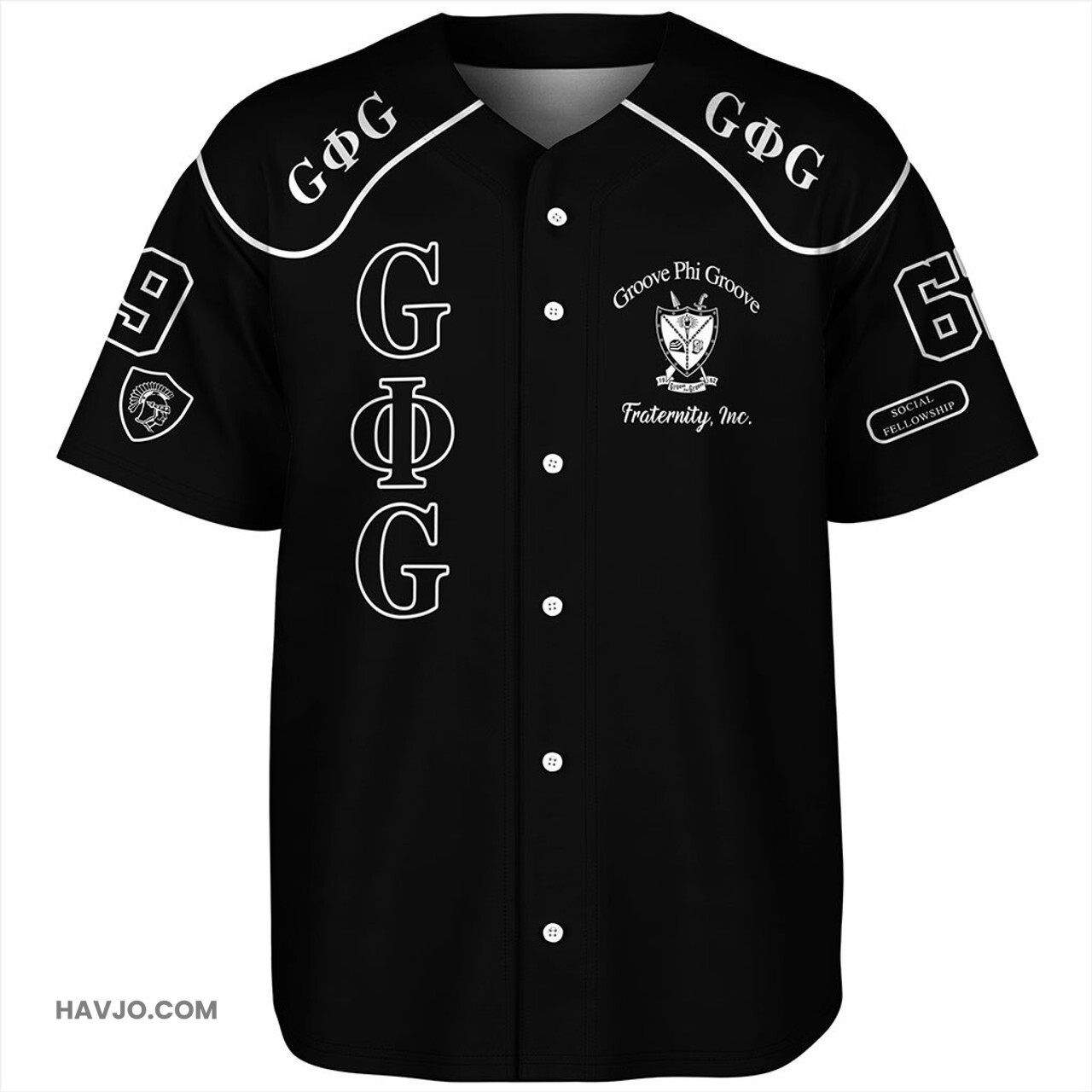 Groove Phi Groove Fraternity Baseball Jersey