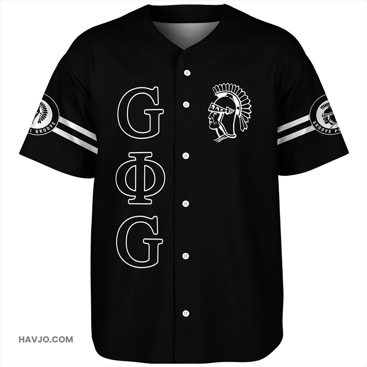 Groove Phi Groove Letter Baseball Jersey