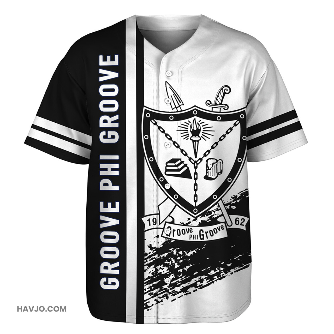 Groove Phi Groove Quater Style Baseball Jersey