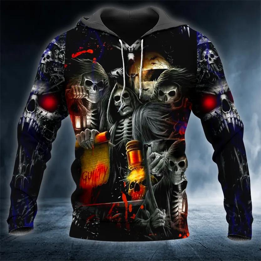 Guilty Skull 3D All Over Print Hoodie