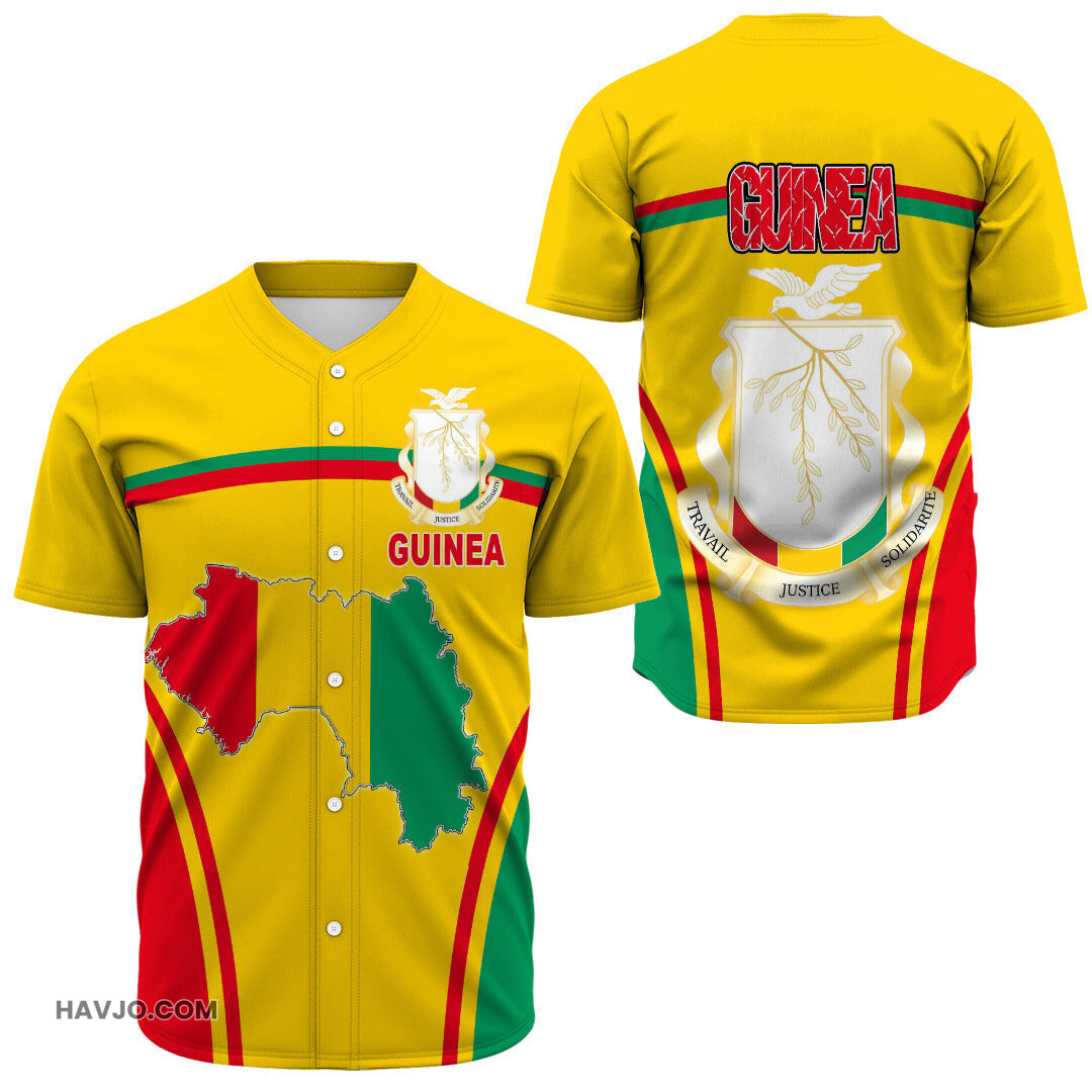 Guinea Active Flag Baseball Jersey