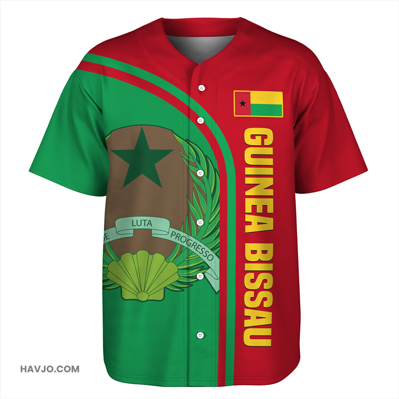 Guinea Bissau Custom In My Heart Baseball Jersey