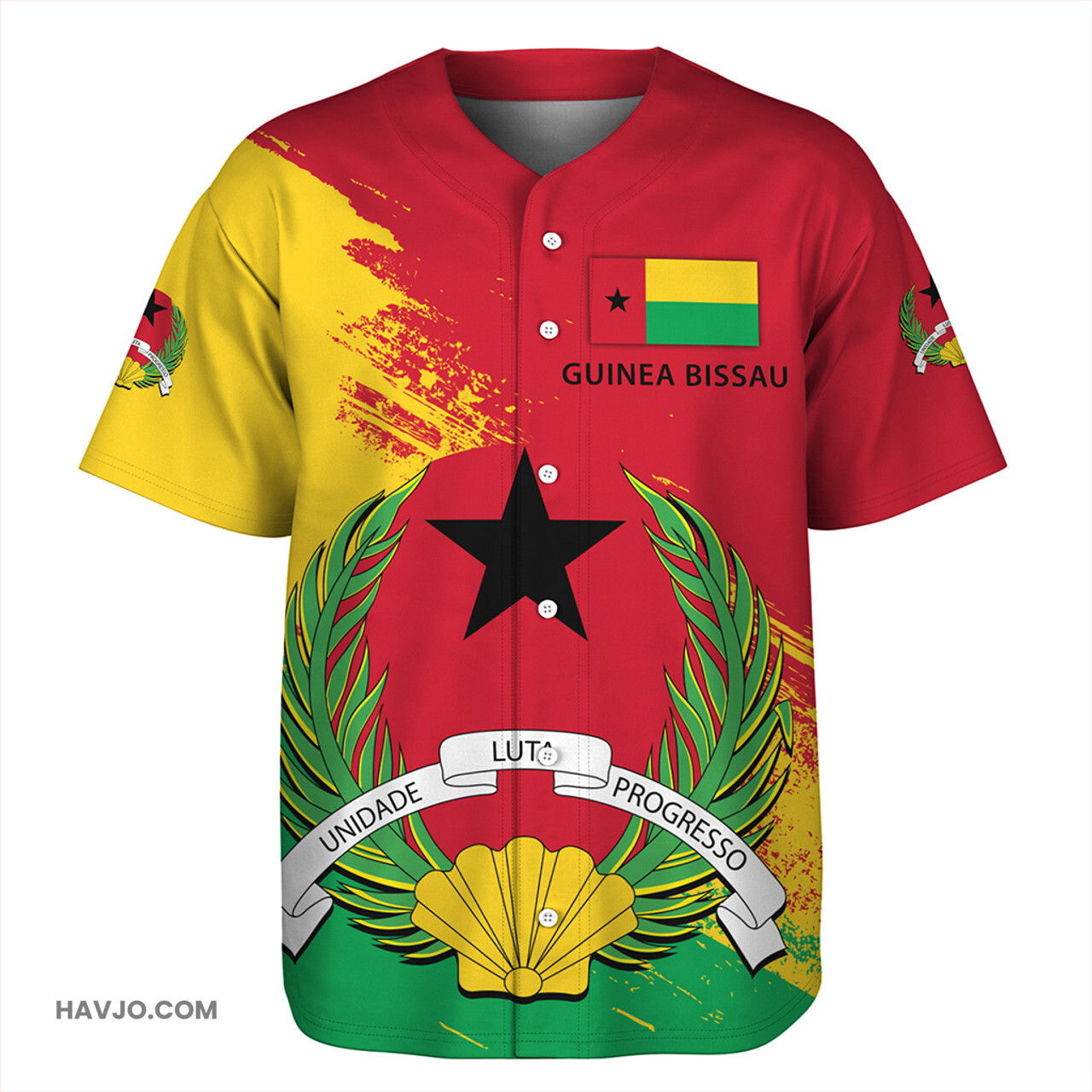 Guinea Bissau Special Style Baseball Jersey