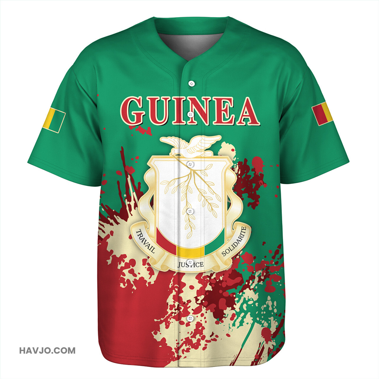 Guinea Spanit Style Baseball Jersey