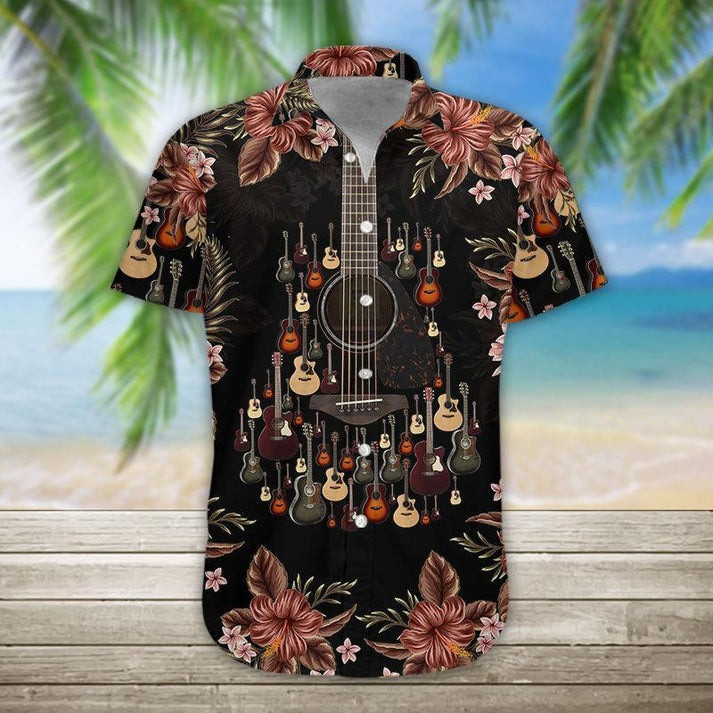 Guitar Hawaiian Shirt Good Aloha Shirt Best Christmas Gifts For Guitar Players