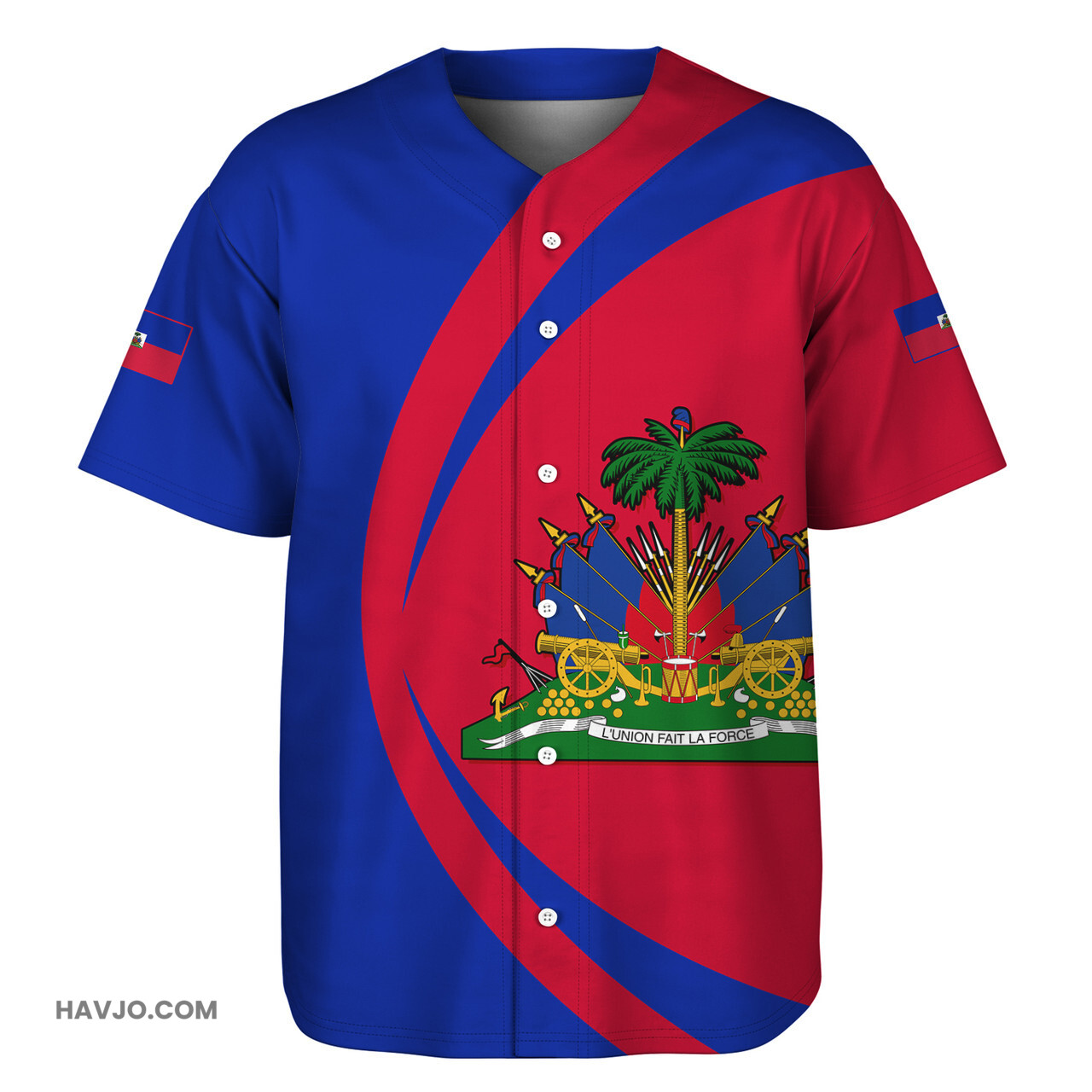 Haiti Circle Style Baseball Jersey