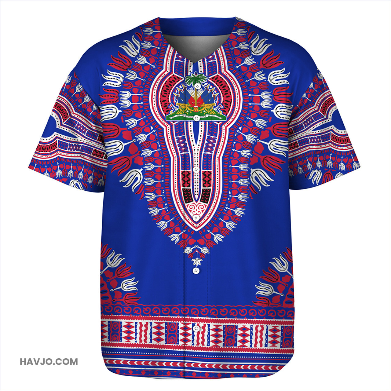 Haiti Dashiki Baseball Jersey