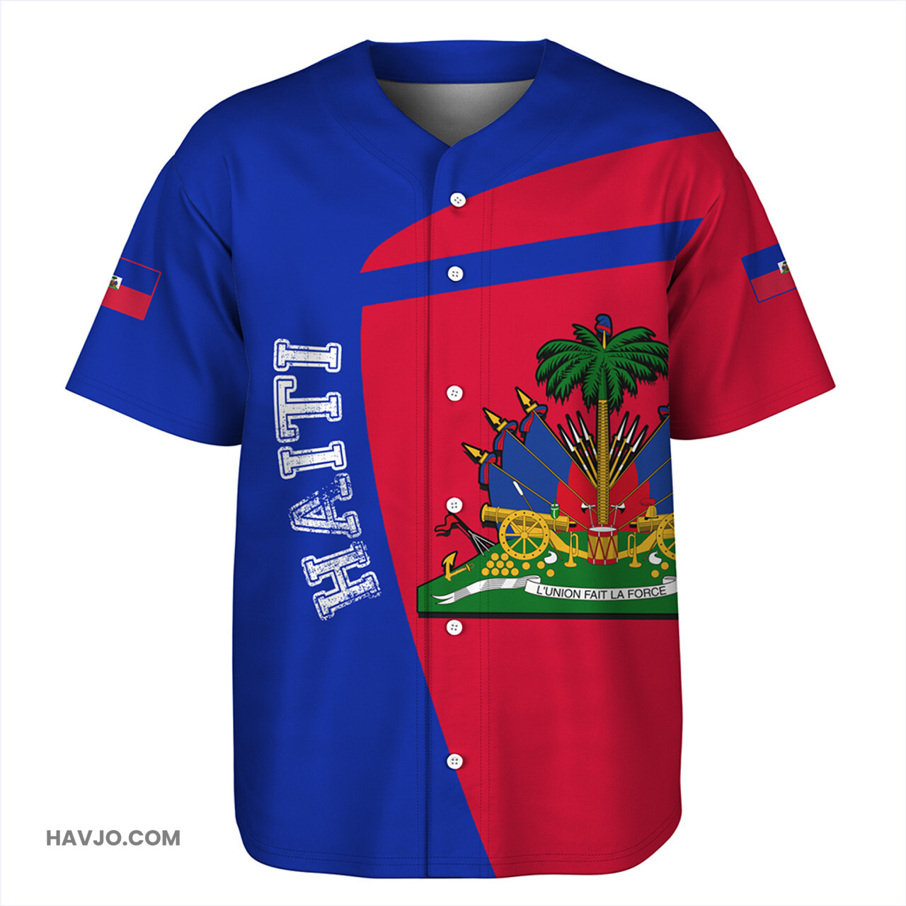 Haiti Sport Style Baseball Jersey