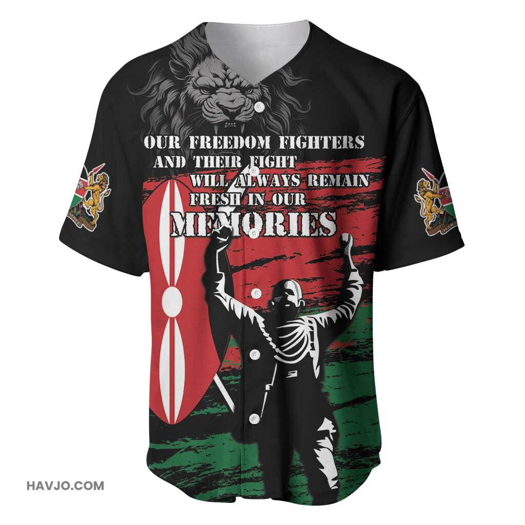 Happy Kenya Mashujaa Day Honour Our Heroes, Heroines Baseball Jersey