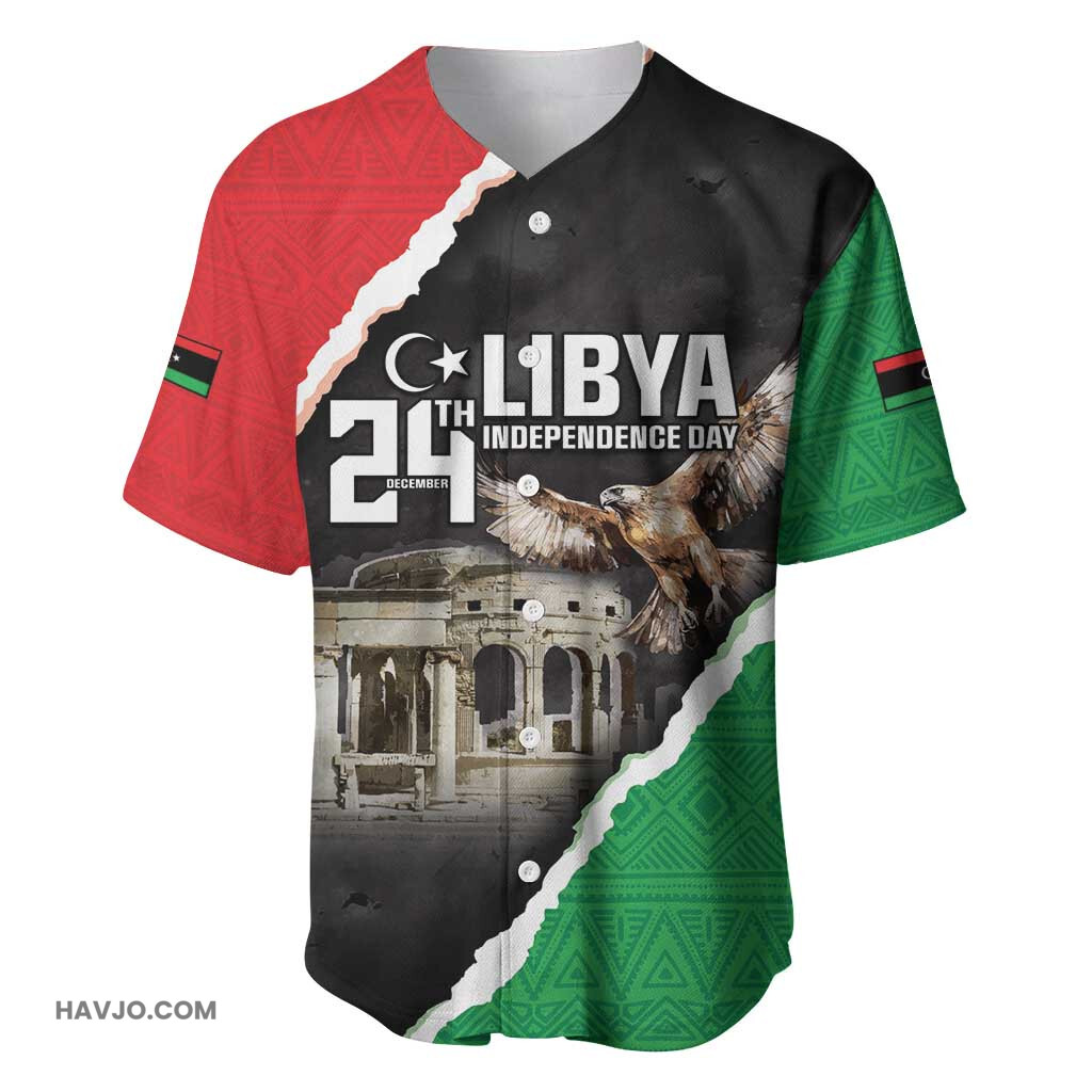 Happy Libya Independence Day Libya In My Heart Baseball Jersey