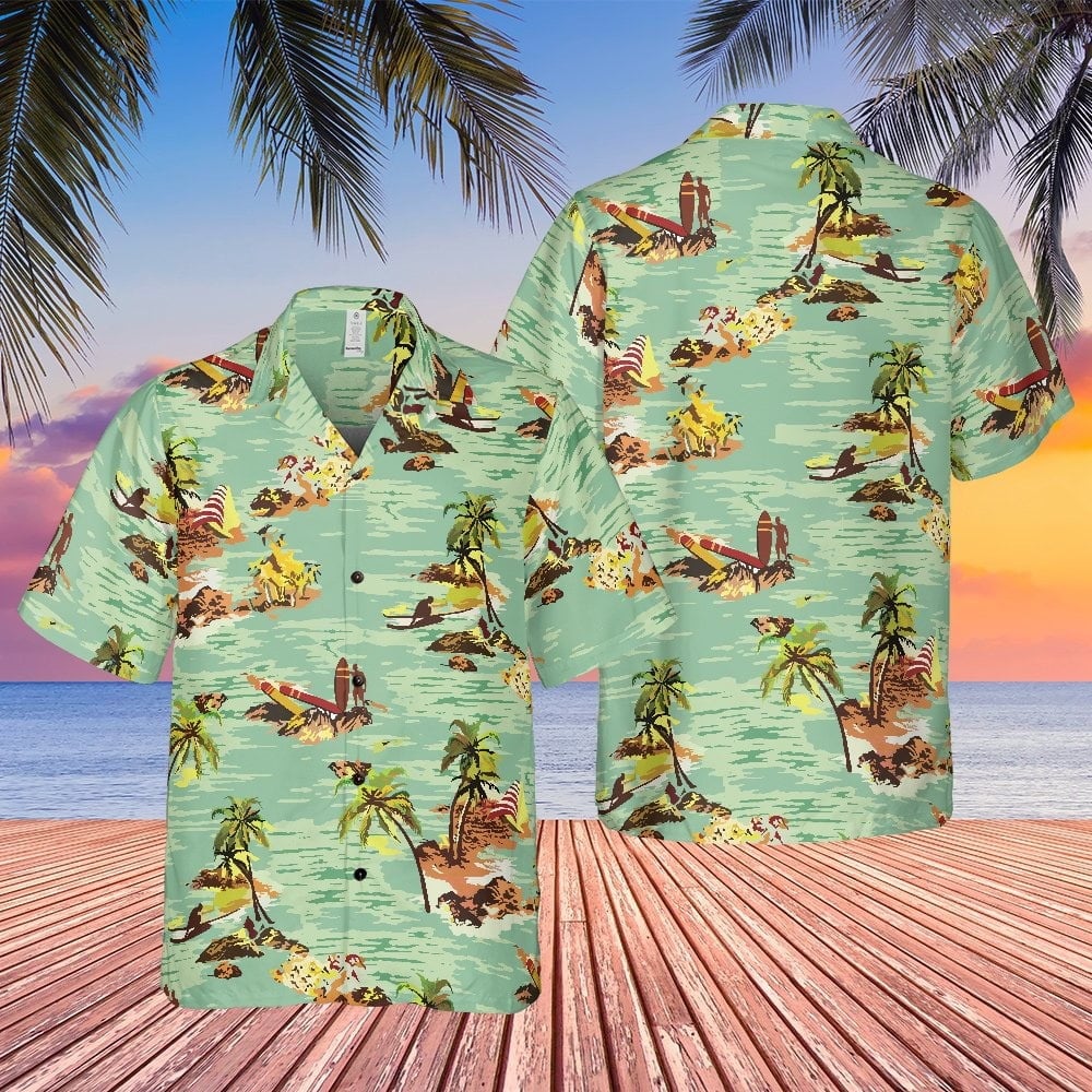 Harry Dean Stanton Samuel Brett Alien Hawaiian Shirt Tropical Aloha Shirt For Sale