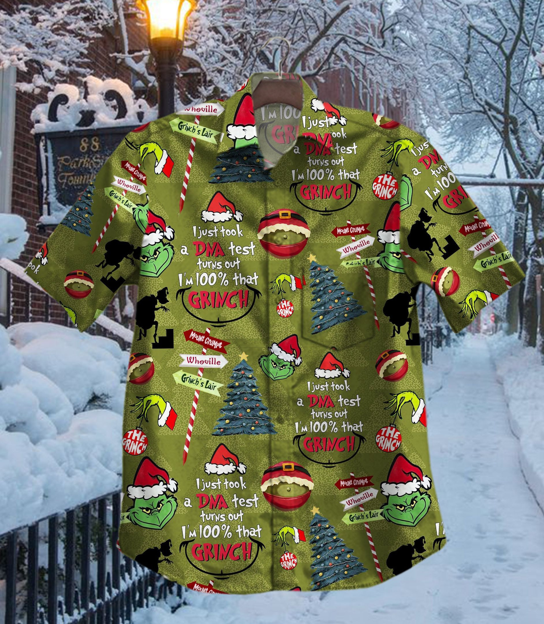 Hawaii Shirt Grinch Baen Ad Hawaiian Shirt Tropical Aloha Button Up