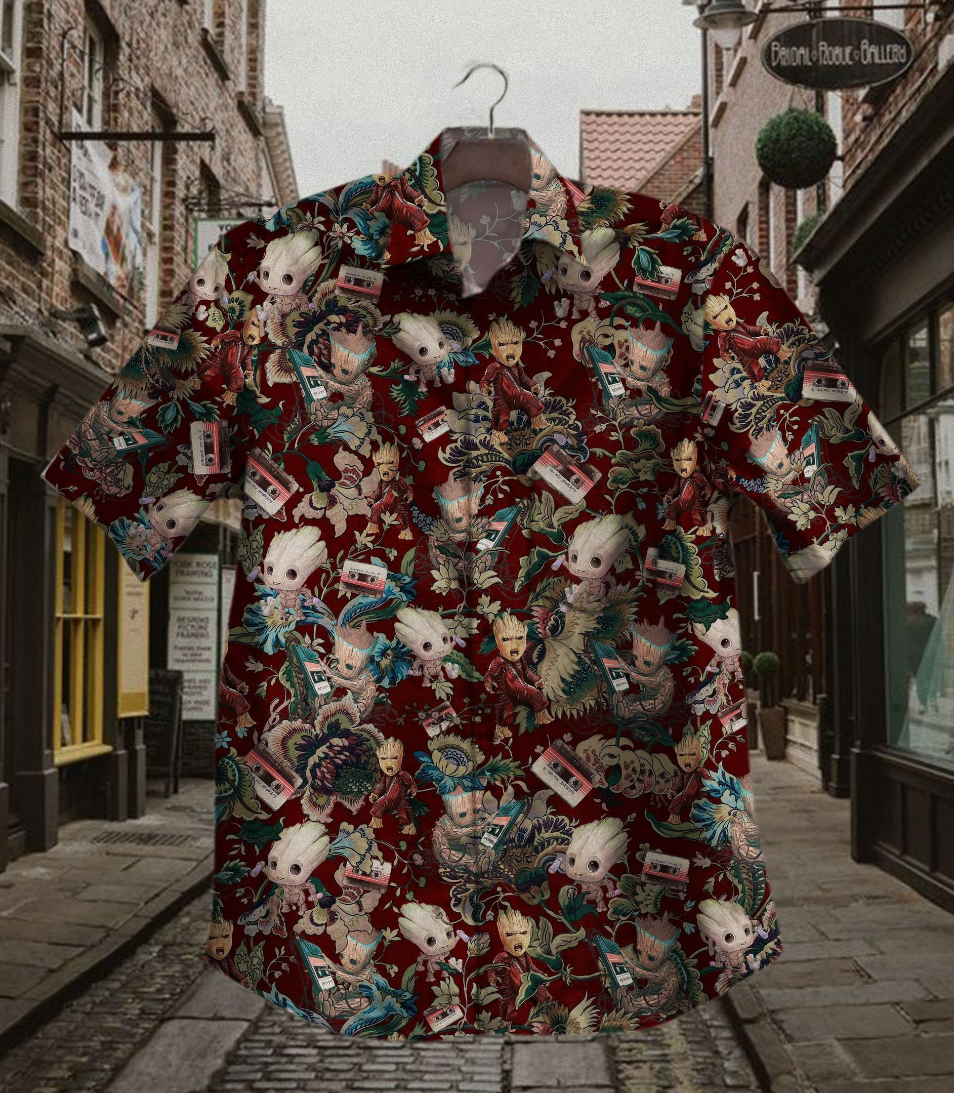 Hawaii Shirt Groot Ad Vintage Hawaiian Shirt Tropical Aloha Button Up