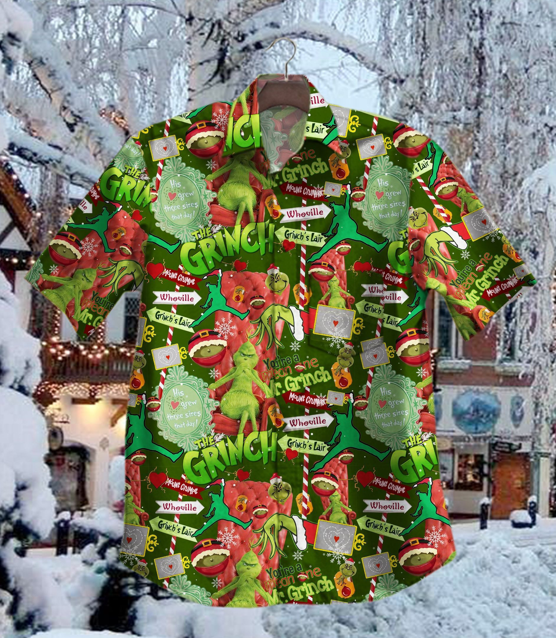 Hawaii Shirt Hot Mrgrinch Vintage Hawaiian Shirt Tropical Aloha Button Up