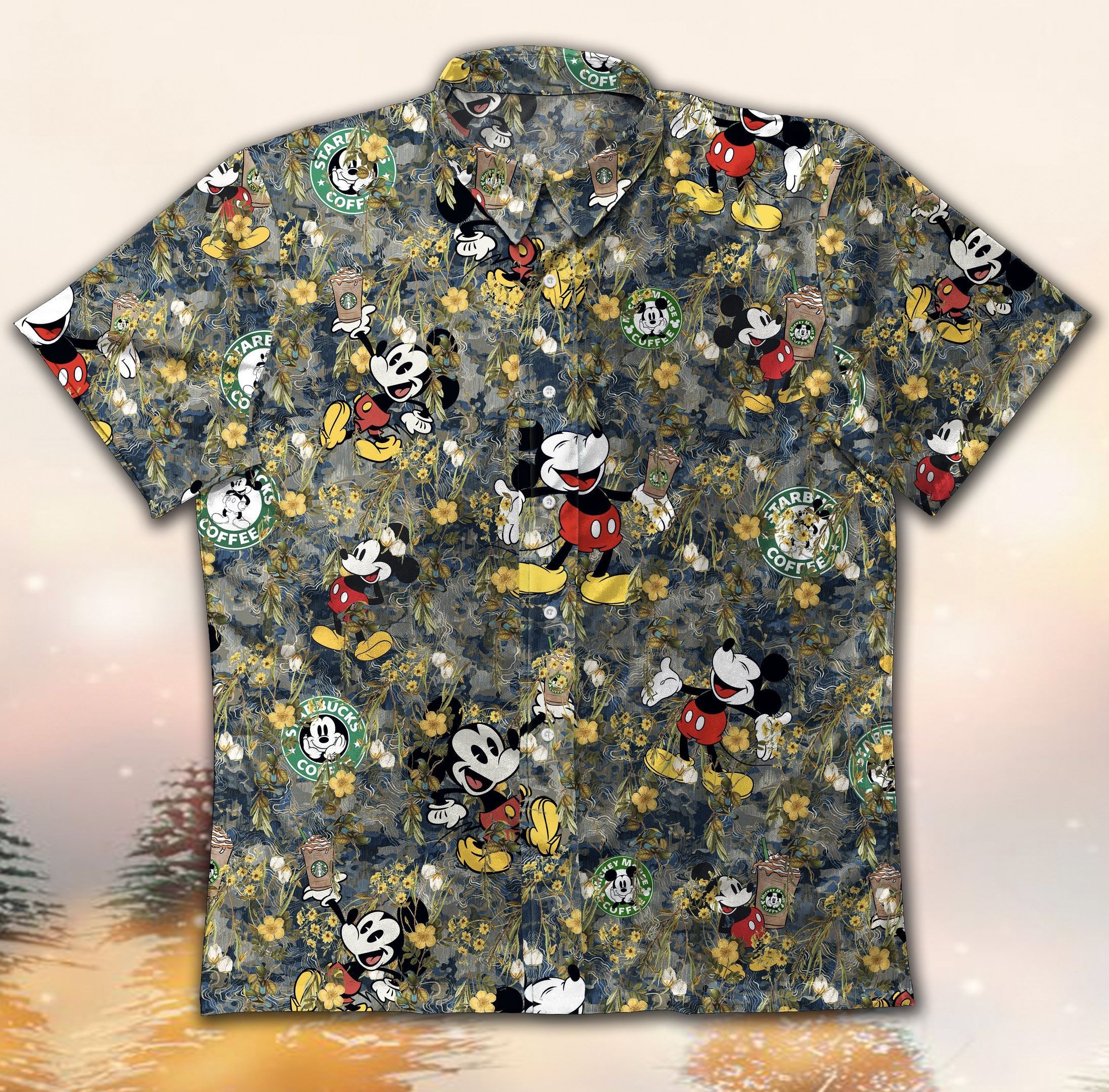 Hawaii Shirt Mickey Gt Vintage Hawaiian Shirt Tropical Aloha Button Up