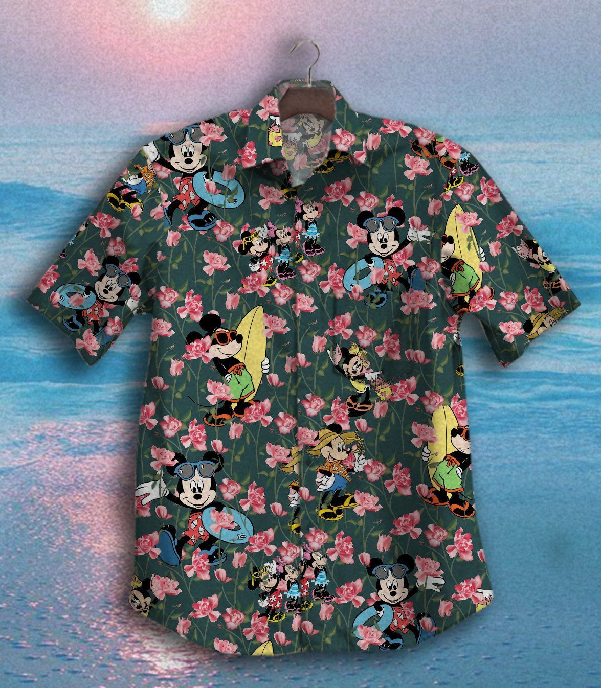 Hawaii Shirt Mickey Gt Vintage Hawaiian Shirt Tropical Aloha Button Up