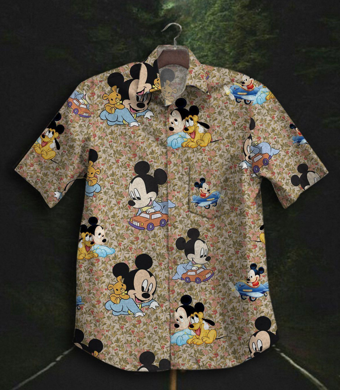 Hawaii Shirt Mickey Gt Vintage Hawaiian Shirt Tropical Aloha Button Up