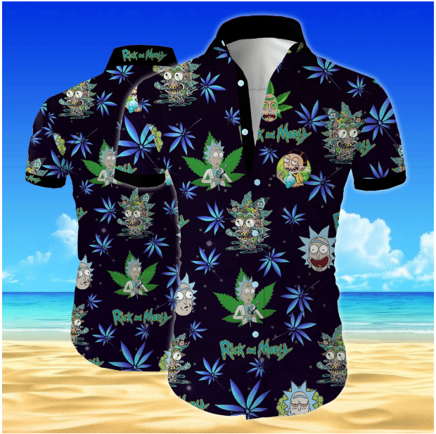 Hawaii Shirt Rick And Morty Hawaiian Shirt Tropical Aloha Button Up