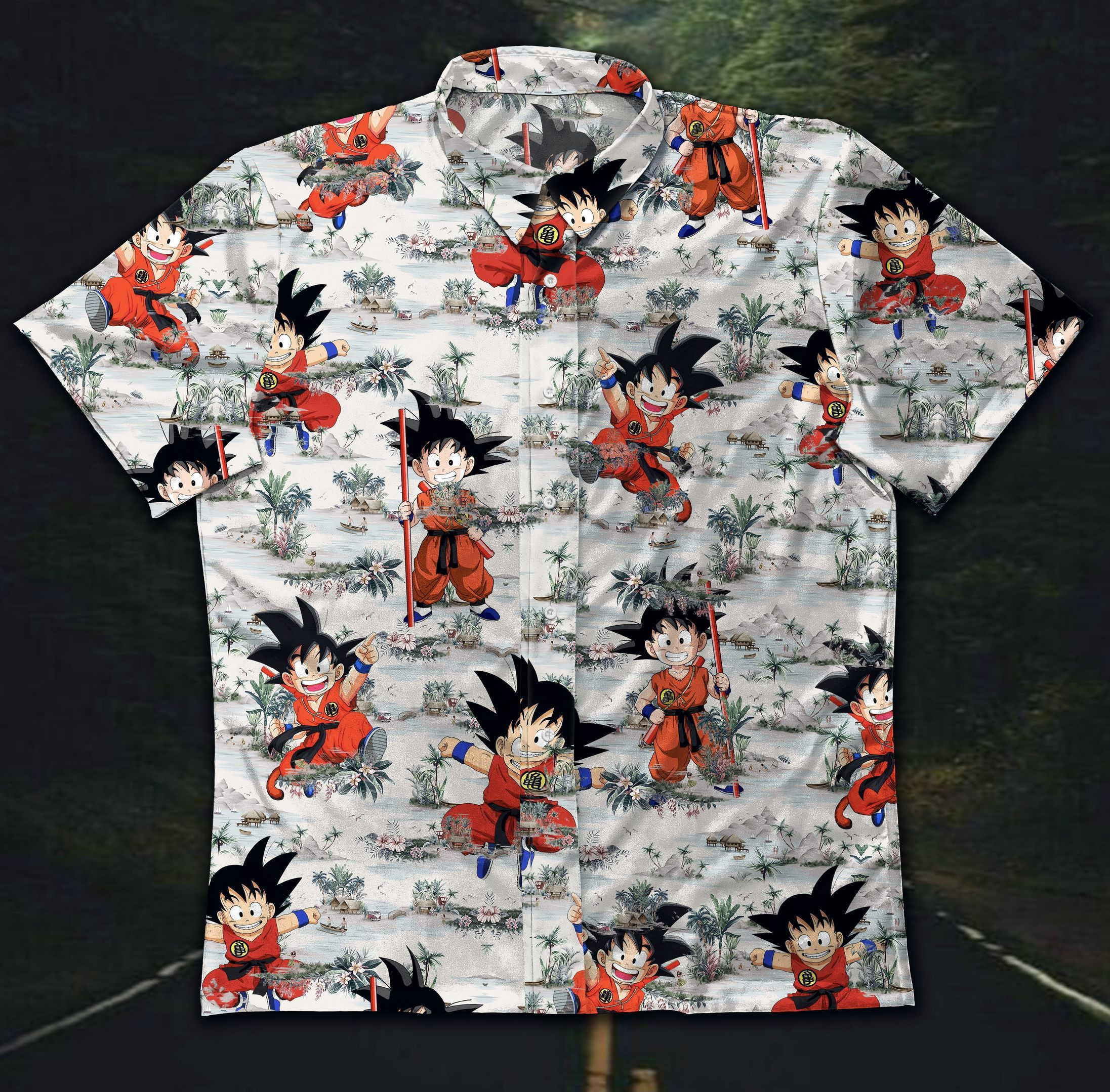 Hawaii Shirt Songoku Gt Vintage Hawaiian Shirt Tropical Aloha Button Up