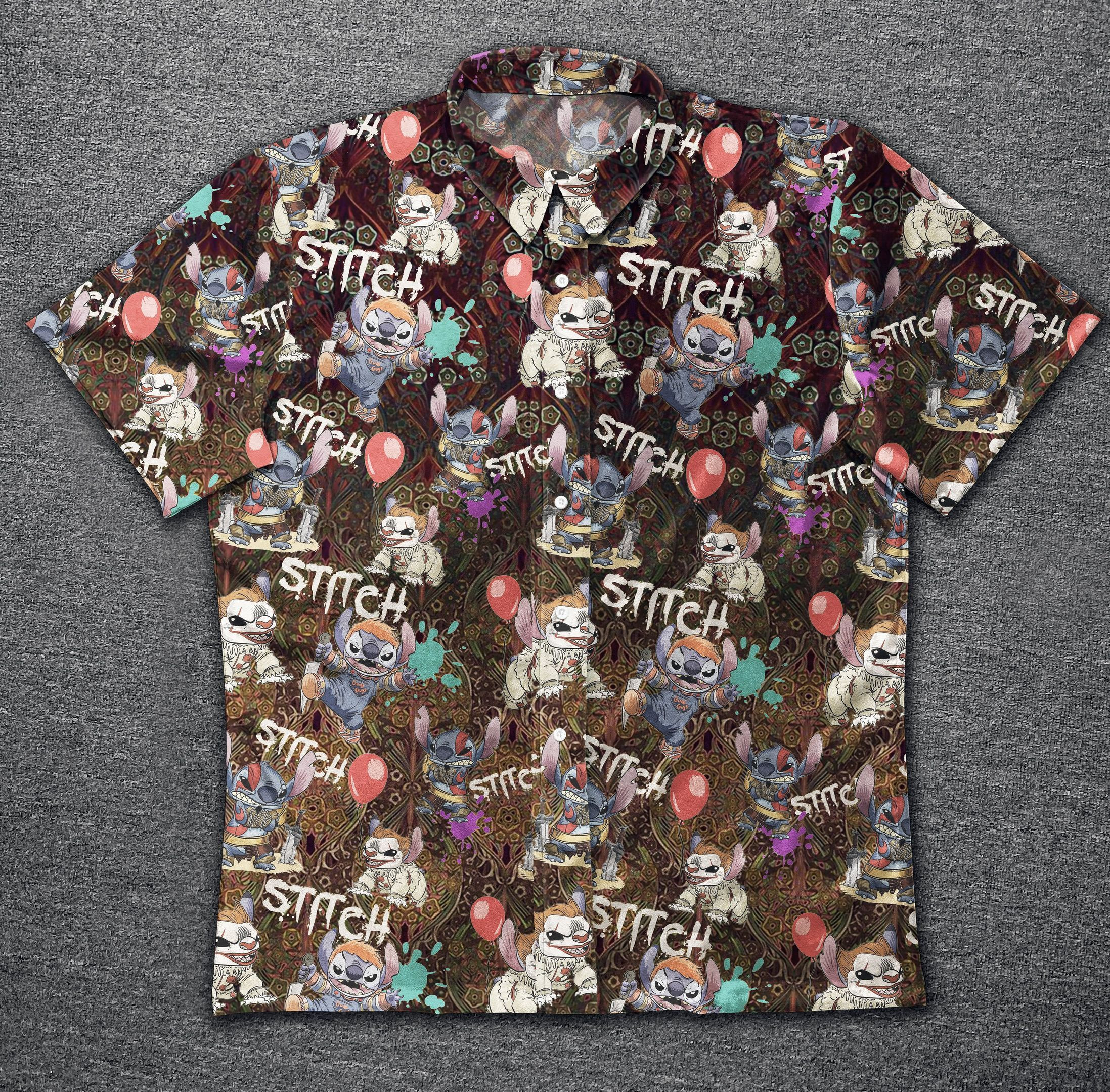 Hawaii Shirt Stitch Ad Vintage Hawaiian Shirt Tropical Aloha Button Up