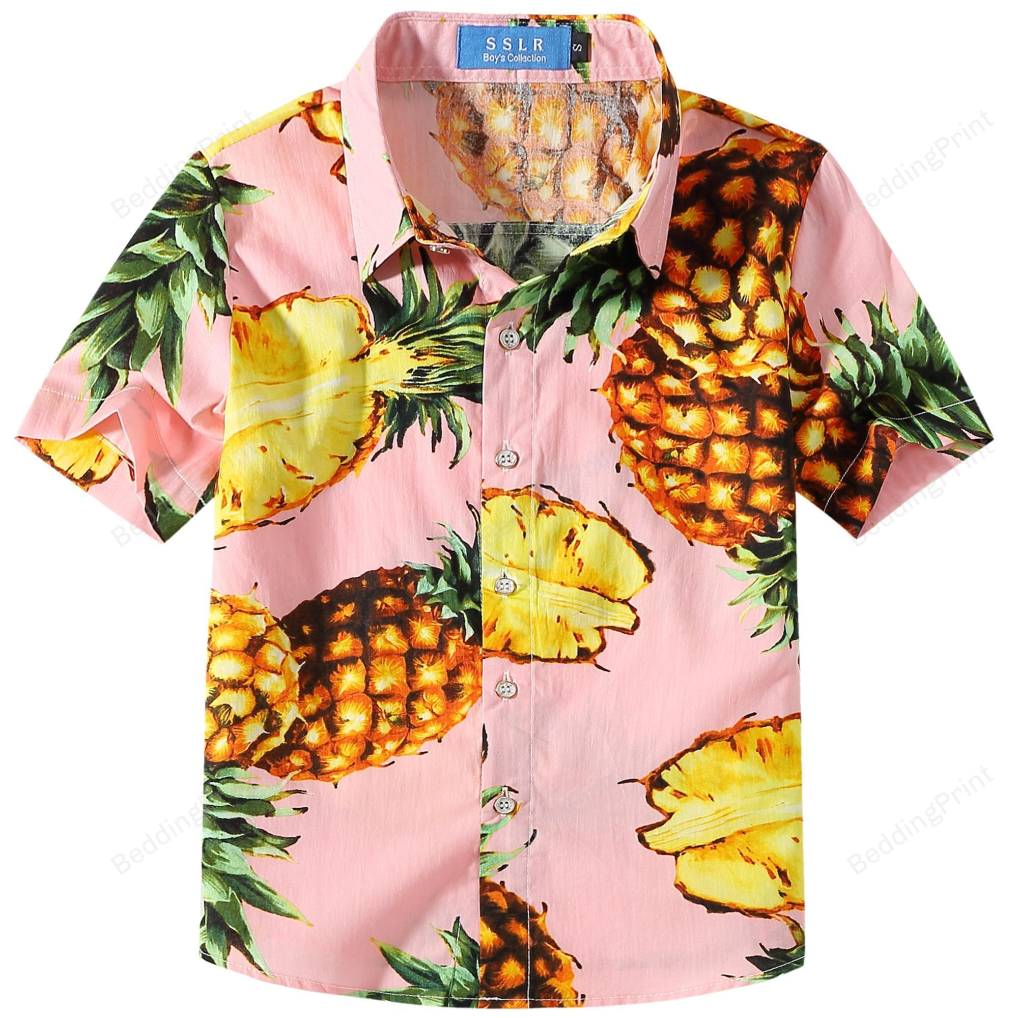 Hawaiian Holiday Party Pineapple Hawaiian Shirt Tropical Aloha Button Up