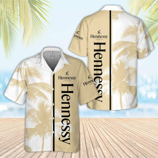 Hennessy Cognac Hawaiian Shirt Tropical Aloha Button Up