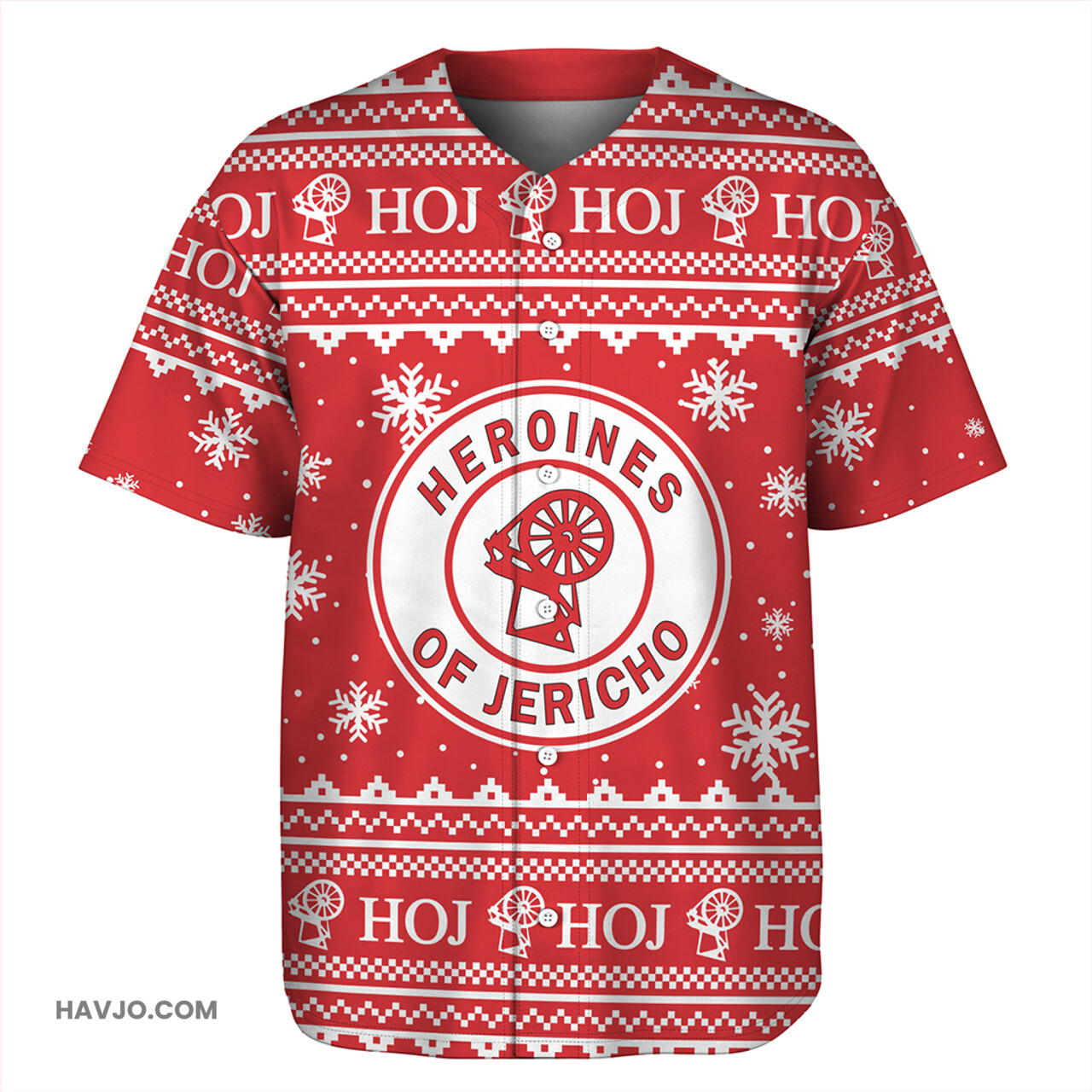 Heroines of Jericho Christmas Baseball Jersey