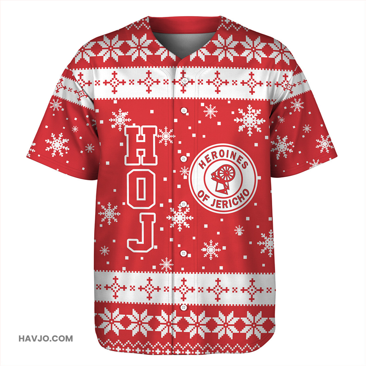 Heroines of Jericho Christmas Greek Life Baseball Jersey
