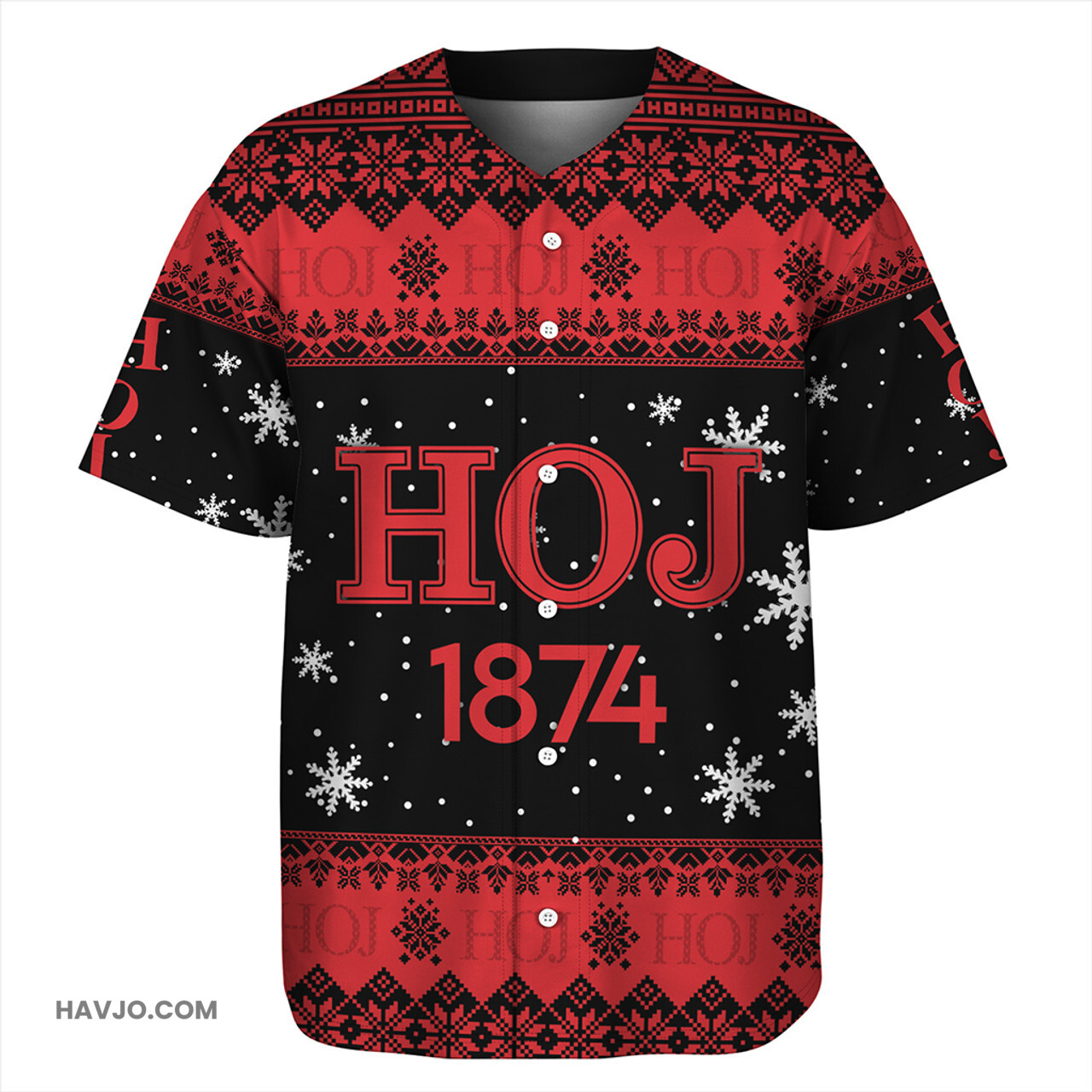 Heroines of Jericho Christmas Symbols Design Baseball Jersey