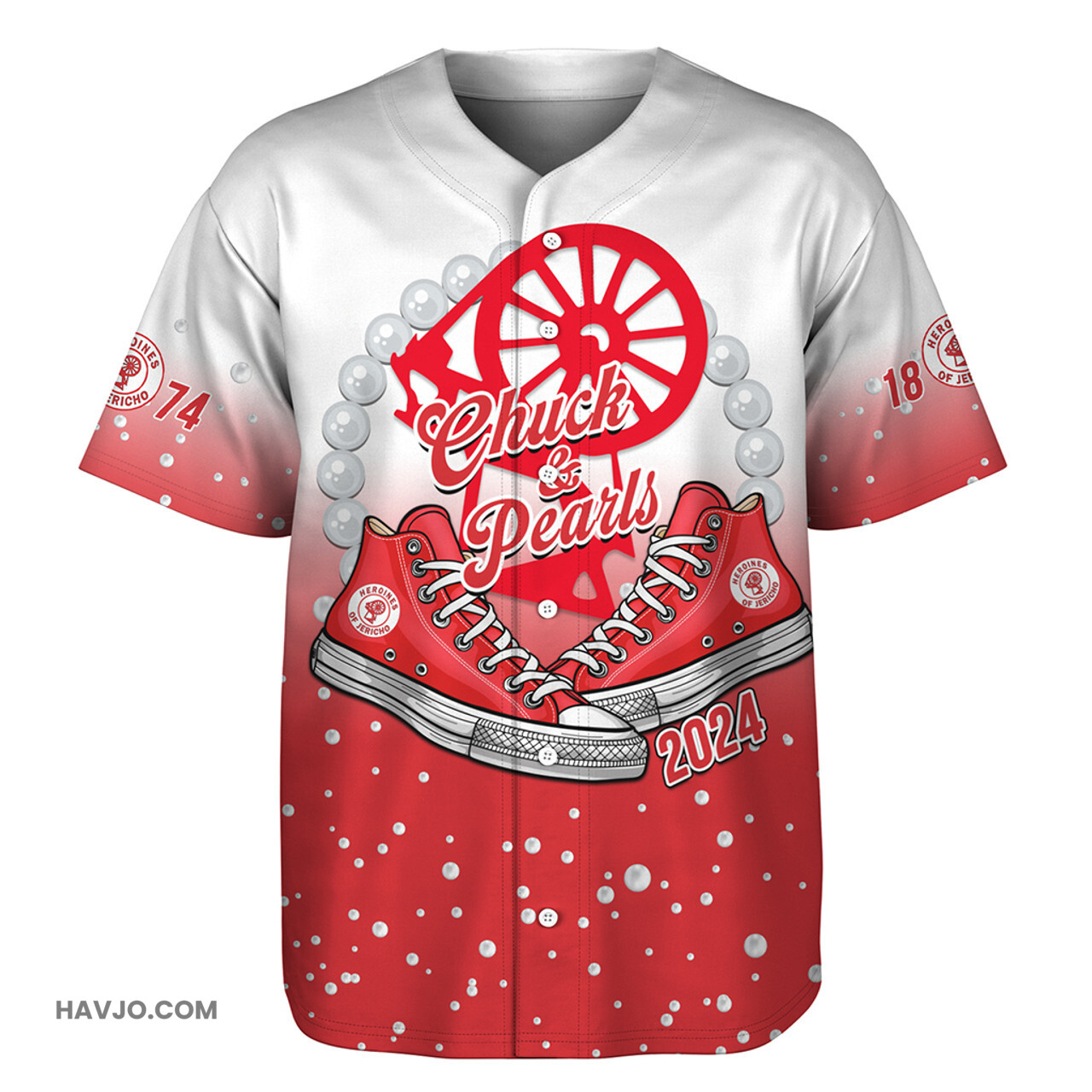 Heroines of Jericho Chuck And Pearl 2024 Baseball Jersey