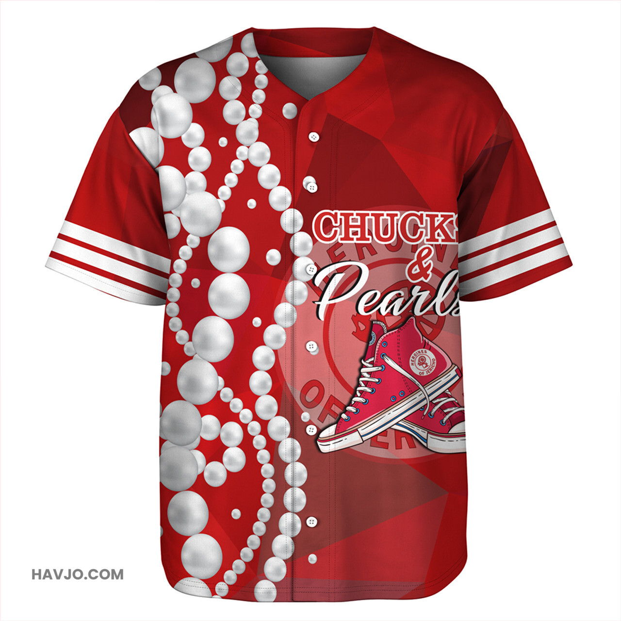 Heroines of Jericho Chuck And Pearl Baseball Jersey