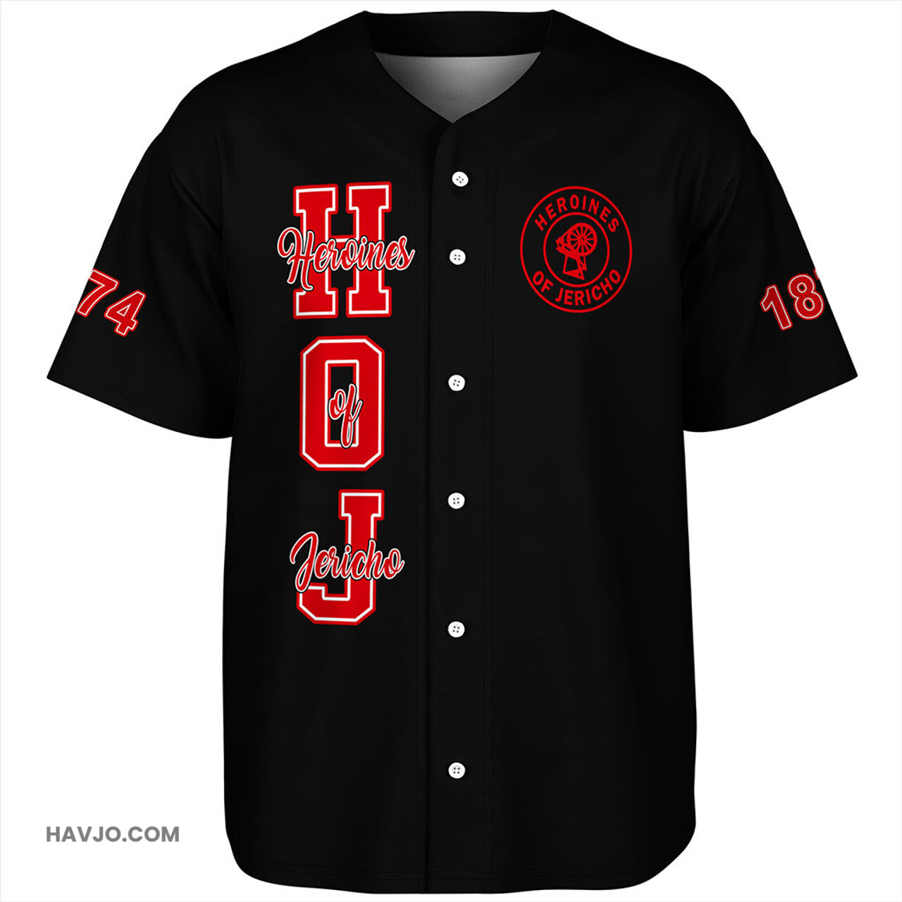 Heroines of Jericho letter Baseball Jersey